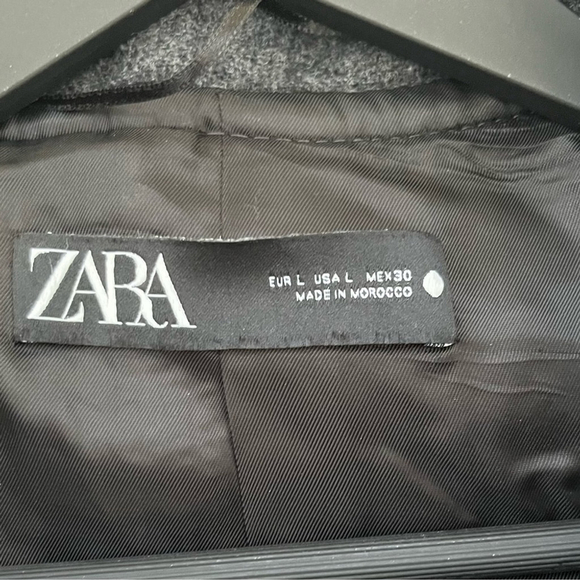 BRAND NEW ZARA ZW COLLECTION MANTECO WOOL BLEND JACKET WITH TOGGLES - Picture 14 of 15